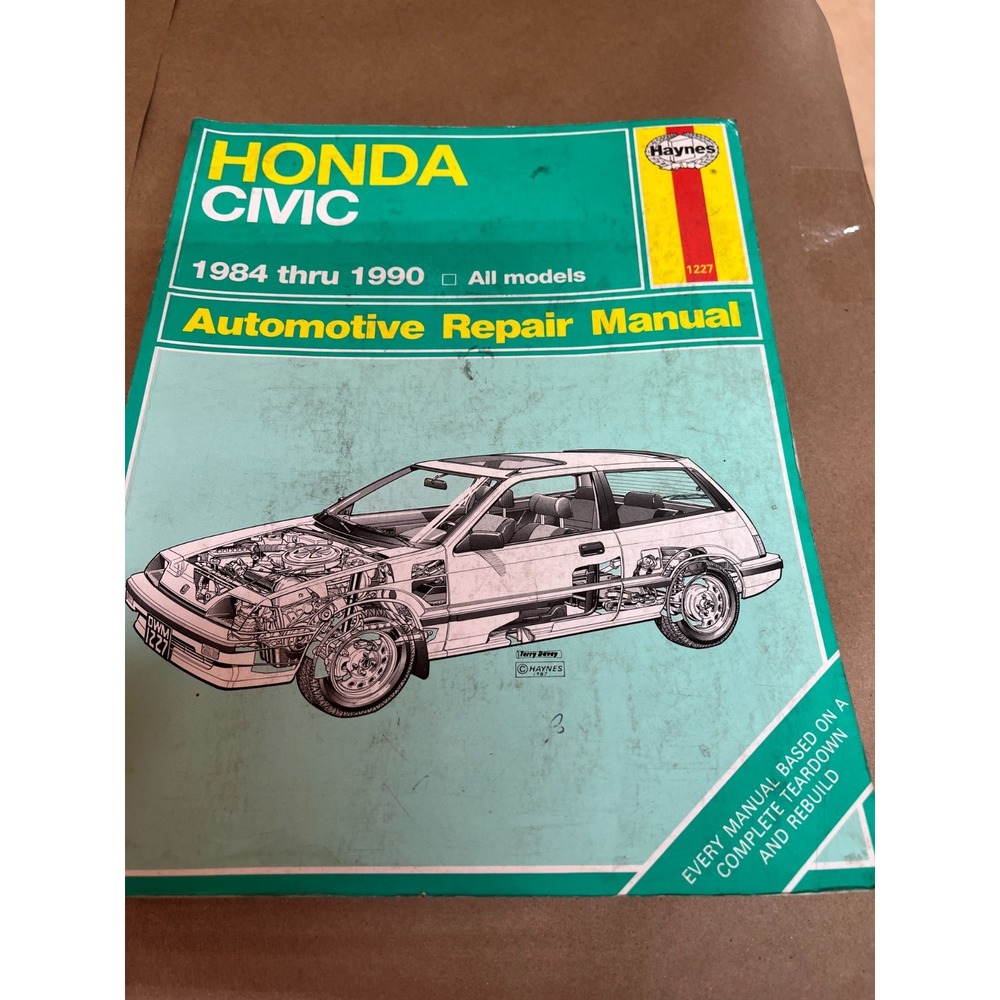 Vtg Honda Civic Repair Manual‎ 1984 1984 1985 1986 1987 1988 1989 1990 Service